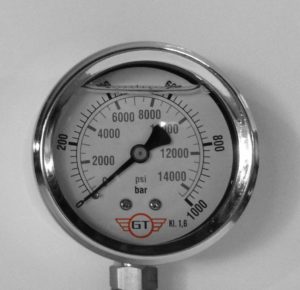 GT HOSES high pressure gauge